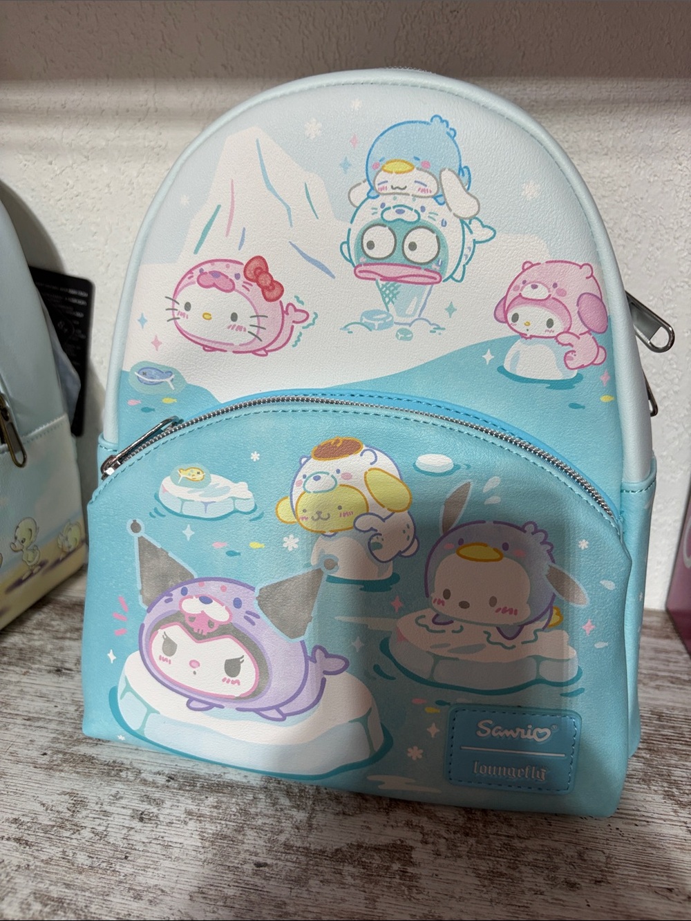 Sanrio Pastel Blue Character Mini Backpack